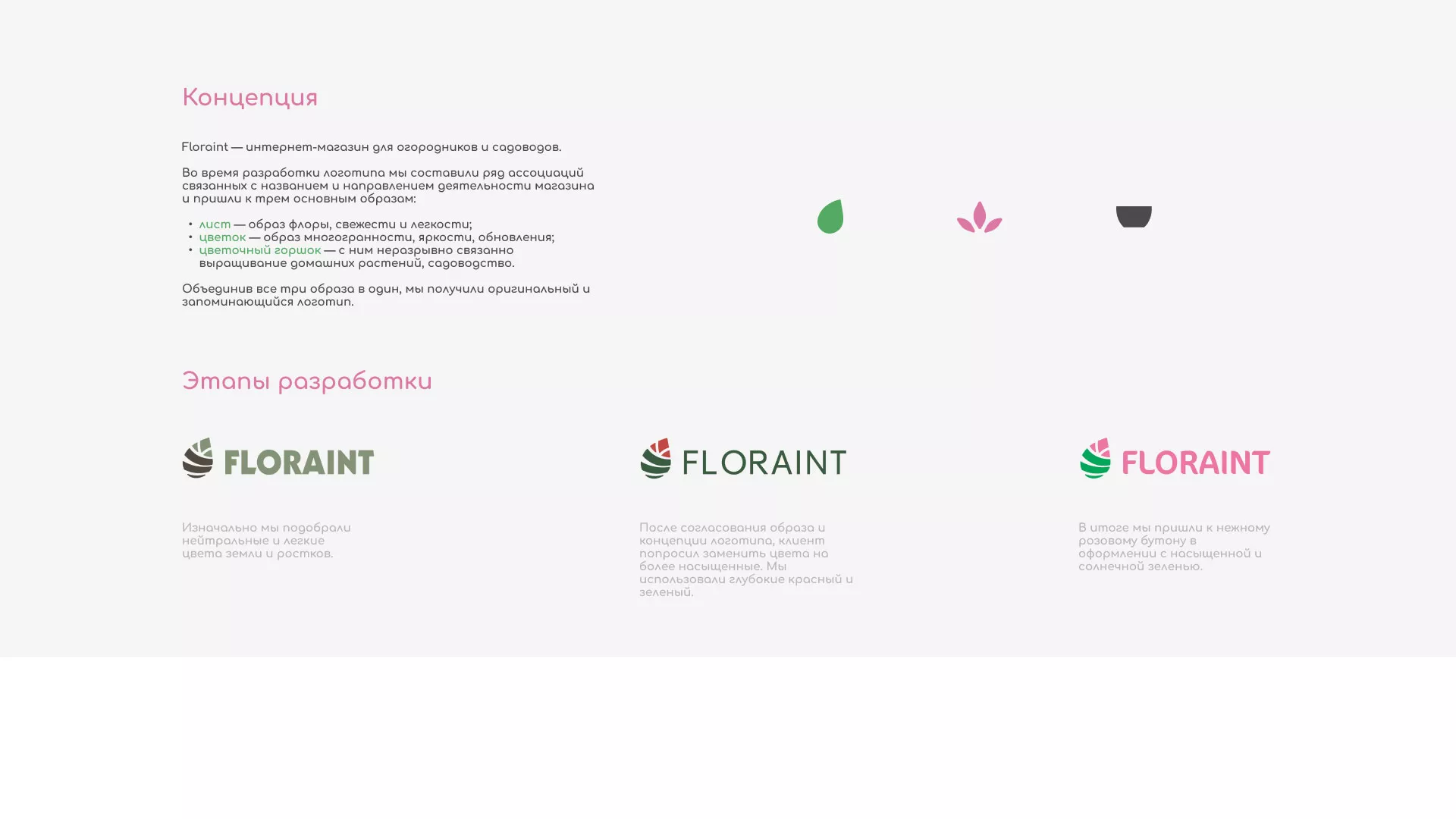Создание логотипа и интернет-магазина «FLORAINT» в Краснознаменске